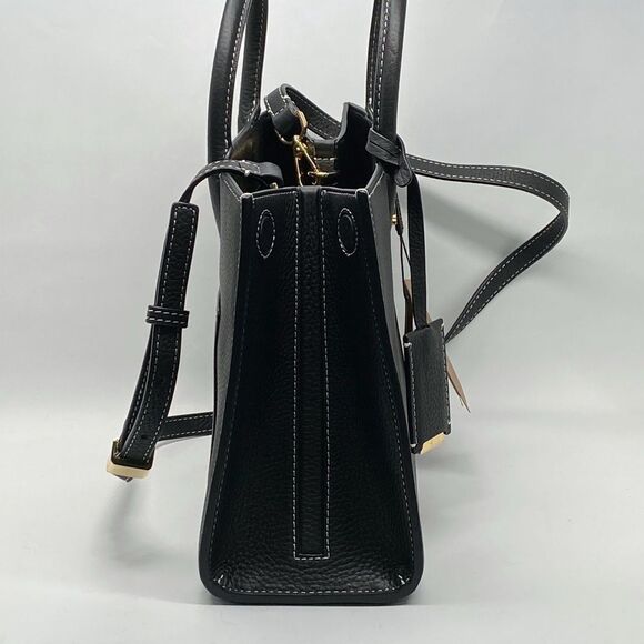 Burberry Black Mini Frances TB Plaque Tote Bag - Picture 9 of 16